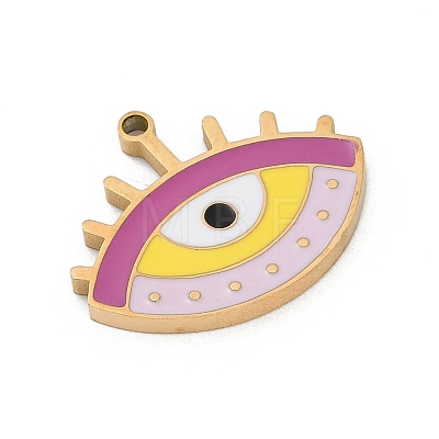 304 Stainless Steel Enamel Pendants STAS-I325-104A-G-1