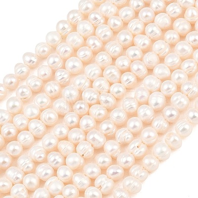 Natural Cultured Freshwater Pearl Beads Strands PEAR-D003-01C-02-1