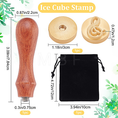 1Pc Brass Stamp Head DIY-CP0006-96-1