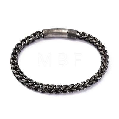 Tarnish Resistant 304 Stainless Steel Chain Bracelets BJEW-L631-42B-1