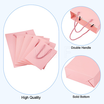 10Pcs 5 Sizes Kraft Paper Gift Shopping Bags Set ABAG-TA0002-23B-1