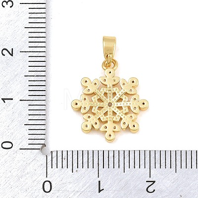 Brass Micro Pave Clear Cubic Zirconia Pendants CU-CBA9B49-02C-G-1