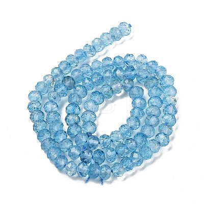 Natural Blue Topaz Beads Strands G-B088-D05-03-1