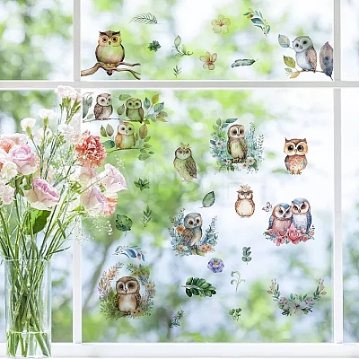 8 Sheets 8 Styles PVC Waterproof Wall Stickers DIY-WH0345-068-1