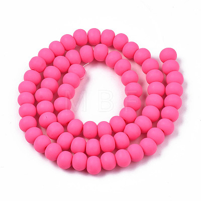 Handmade Polymer Clay Beads Strands X-CLAY-N008-053-09-1