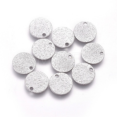 304 Stainless Steel Charms STAS-E455-02P-10mm-1