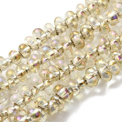 Electroplate Glass Beads Strands EGLA-J033-A-M-1