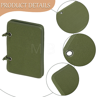 4Pcs Rectangle Velvet Binder Badge Armband Patch Display Board DIY-WH20062-165A-1