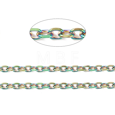 Ion Plating(IP)  Rainbow Color 304 Stainless Steel Cable Chains CHS-H007-03M-1