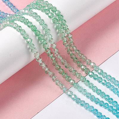 Transparent Glass Beads Strands GLAA-E036-07F-1