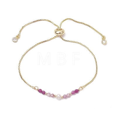 Brass Chain Bracelet BJEW-JB11700-1