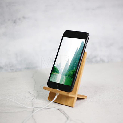 Bamboo Mobile Phone Holders AJEW-WH0258-451-1