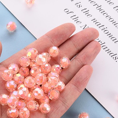 Transparent Acrylic Beads TACR-S152-04B-SS2109-1