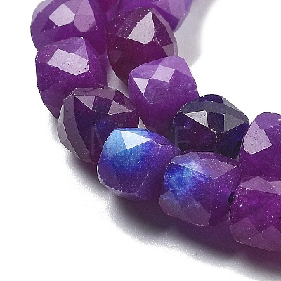 Natural Quartz Imitation Sugilite Beads Strands G-C179-B07-01-1