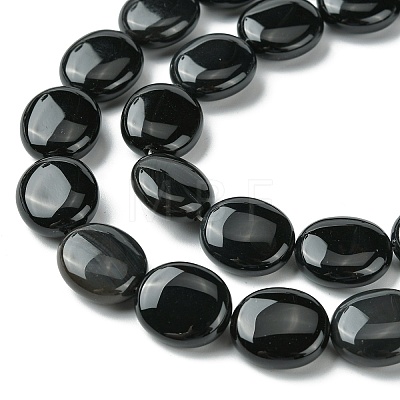 Natural Black Onyx(Dyed & Heated) Beads Strands G-K365-B12-03-1