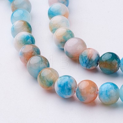 Natural Persian Jade Beads Strands X-G-D434-6mm-16-1