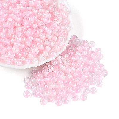 FGB Inside Colours Transparent Glass Seed Beads SEED-T009-01J-1