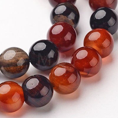 Natural Agate Beads Strands X-G-D845-02-8mm-1