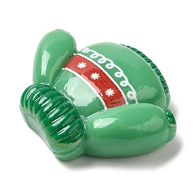 Christmas Theme Opaque Resin Cabochons LS-RESI-E043-01O-1