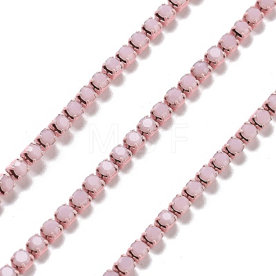 Iron Rhinestone Glass Cup Chain CH-U001-01B-1