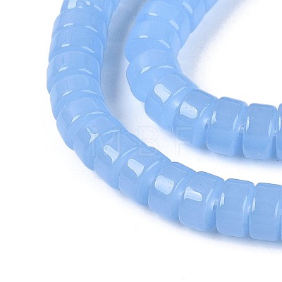 Imitation Jade Glass Beads Strands GLAA-N026-3x6mm-J05-1