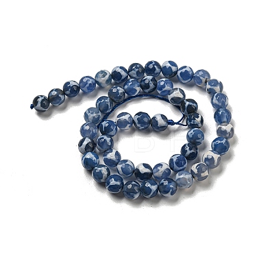 Tibetan Style dZi Beads Strands G-P526-D01-01-1
