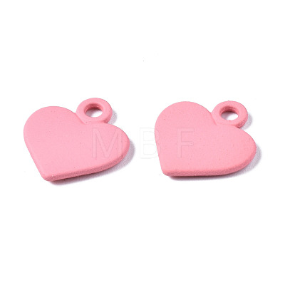 Spray Painted Alloy Charms PALLOY-S133-005C-RS-1