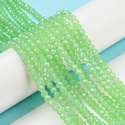 Baking Painted Transparent Glass Beads Strands DGLA-A034-J3mm-B09-1