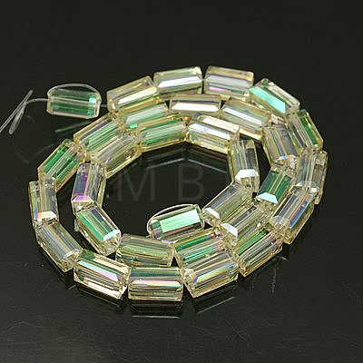 Electroplate Glass Beads EGLA-J023-12x6mm-06-1