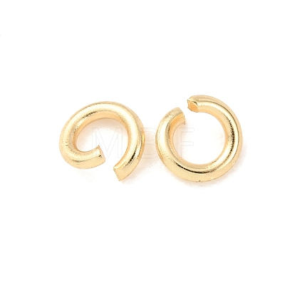 Brass Open Jump Rings KK-G604-08G-01-1