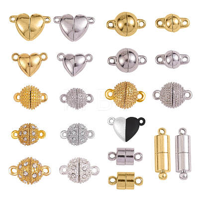 21Pcs 21 Styles Brass Magnetic Clasps JX157A-1