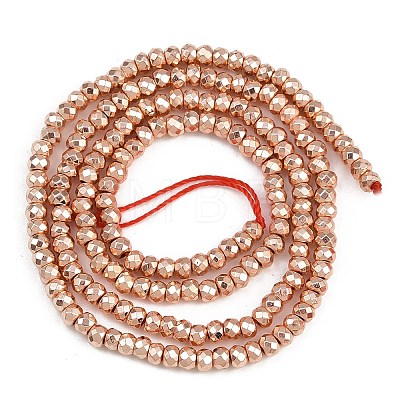 Electroplate Non-magnetic Synthetic Hematite Beads Strands G-L485-06A-RG-1