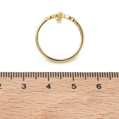 Brass Finger Rings for Women RJEW-K261-07A-G-1