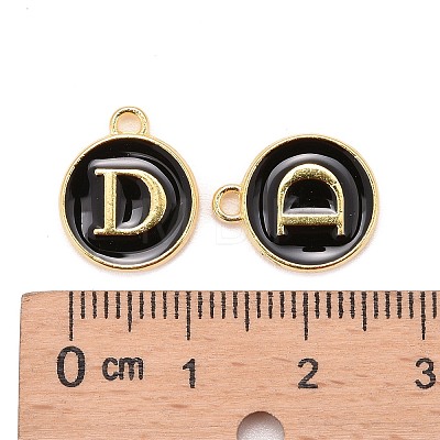 Golden Plated Alloy Charms LS-X-ENAM-S118-02D-1