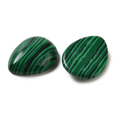 Synthetic Malachite Cabochons G-P521-02B-1