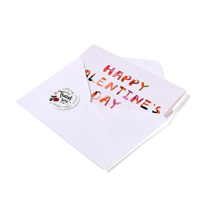 Rectangle Paper Greeting Cards DIY-F096-05-1