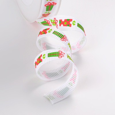 Christmas Theme Polyester Ribbons SRIB-L031-009-08-1