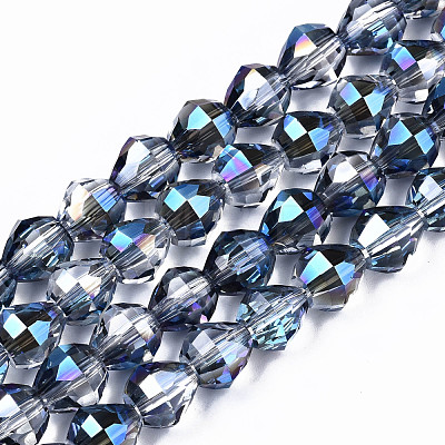 Electroplate Glass Beads Strands EGLA-S194-04A-1