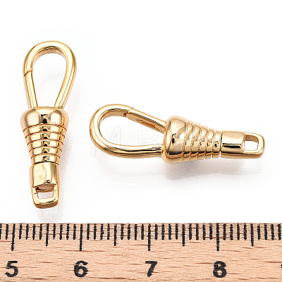 Brass Lobster Claw Clasps X-KK-N254-21G-1