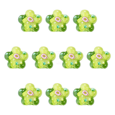 10Pcs Handmade Lampwork Beads LAMP-TADJ0001-01H-1