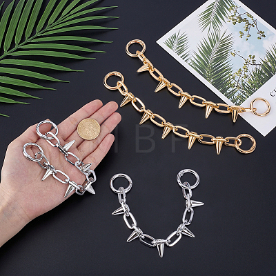 4Pcs 2 Colors Alloy Rivet Boot Strap Chains FIND-UN0010-65-1