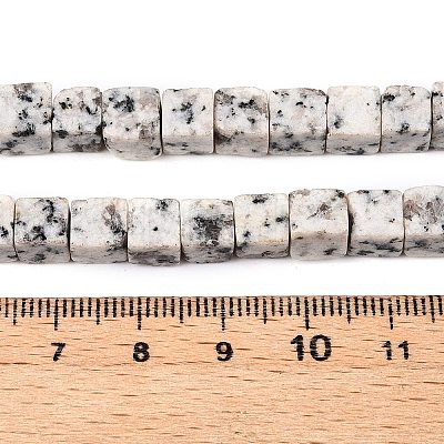 Natural White Sesame Jasper Beads Strands G-T139-6x6-33A-1