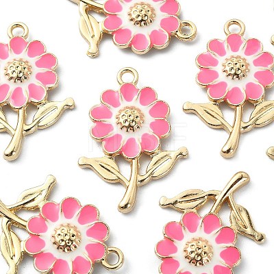 8Pcs Alloy Enamel Pendants ENAM-YW0002-31E-1