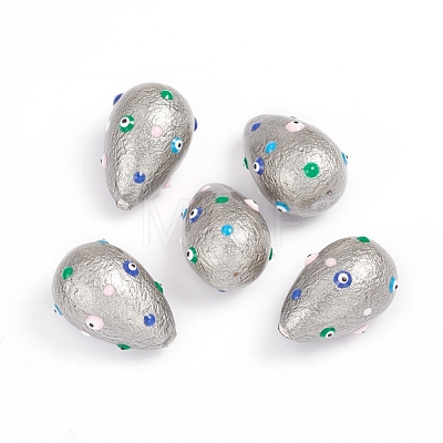 Paint Sprayed Shell Pearl Beads BSHE-I010-09-1