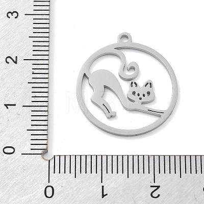 304 Stainless Steel Pendants STAS-I327-02P-06-1