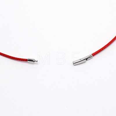 Polyester Waxed Cords Necklace Making MAK-WH0009-05F-02-1