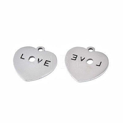 Non-Tarnish 201 Stainless Steel Charms STAS-N095-074-1