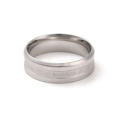 Ion Plating(IP) 304 Stainless Steel Finger Ring RJEW-C071-05P-1