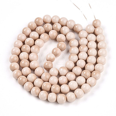 Baking Paint Glass Beads X1-DGLA-N012-10mm-07-1