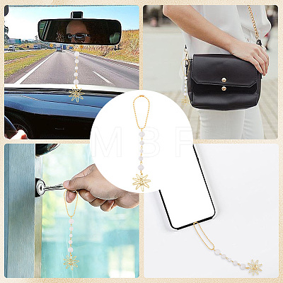 1Pc Alloy Sun Car Pendant Decorations HJEW-CN0001-46-1